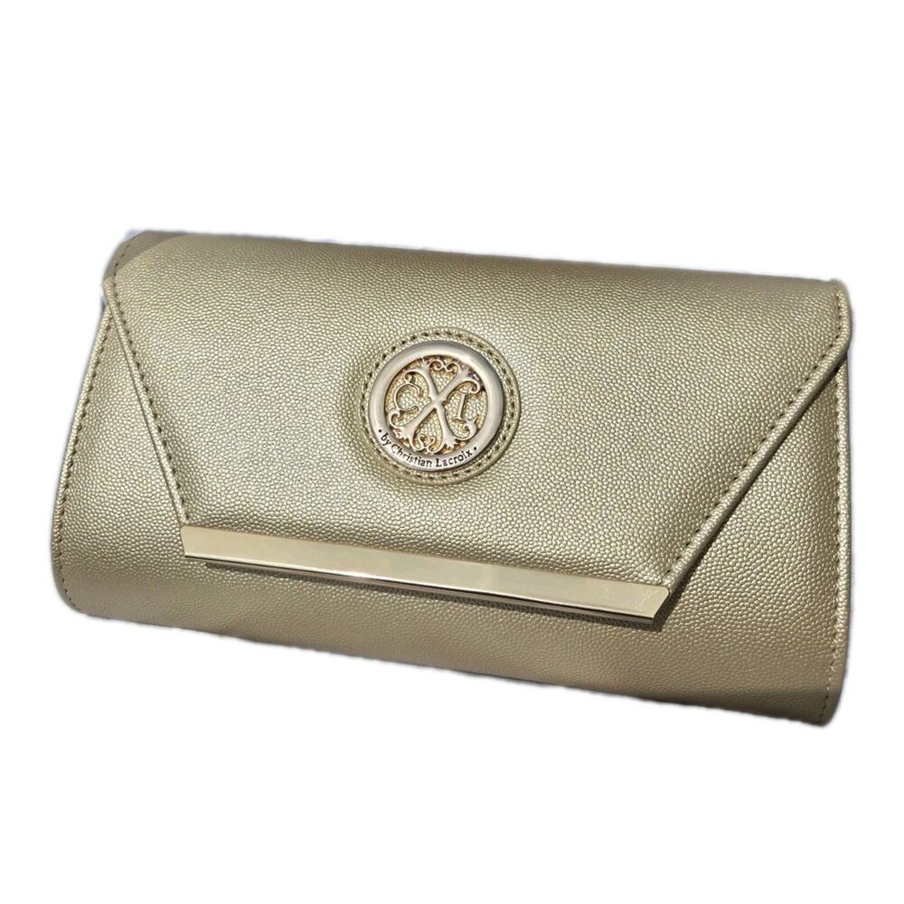Christian Lacroix Gold Caviar Clutch